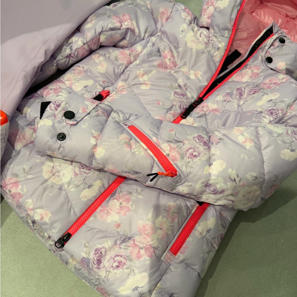 LoveShackFancy Nessa Ski Jacket Pants Set XS 2 4 6 💜🩷 - Picture 7 of 16